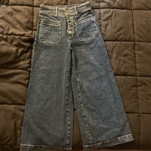 Free People wide leg jeans